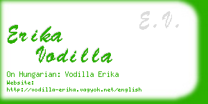 erika vodilla business card